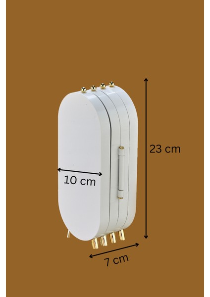 Takı Aksesuar Standı – Yüzük, Kolye, Küpe Katlanabilir seyahat organizeri - Beyaz