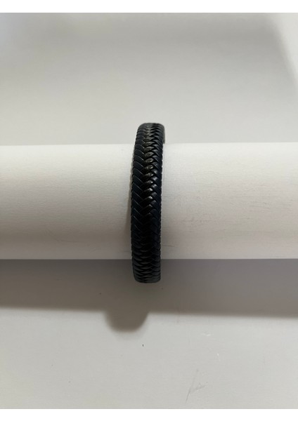 Erkek Bileklik Mıknatıslı Suni Deri Boncuk Taşlı Charm Hasır Örgü Bileklik fiyatları