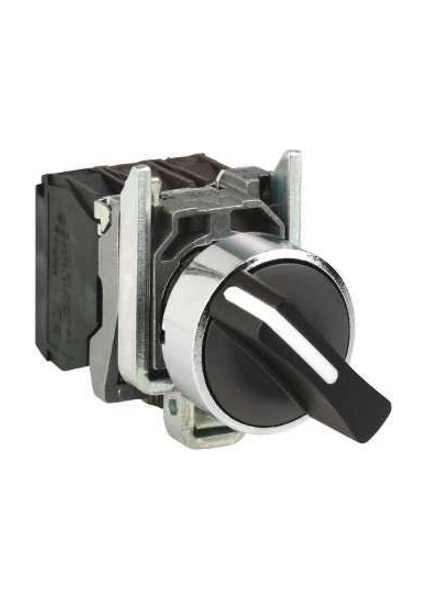 XB4BD53 1-0-2 Yaylı Siyah Mandal Buton