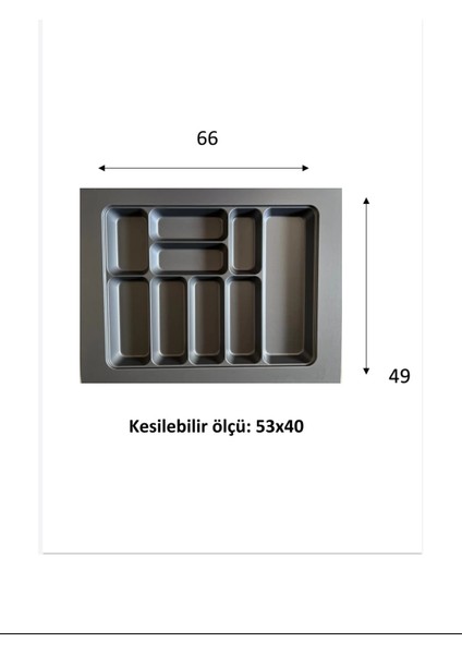 66X49 Eco Lüks Modüler Kaşıklık ROYALEKS-20356