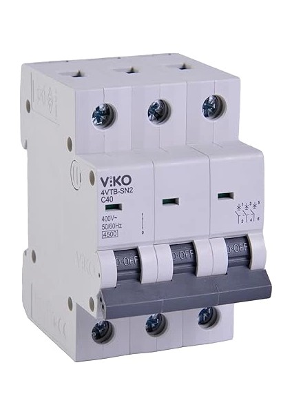4VTB-3C40 Otomatik Sigorta 4,5ka C Tipi 3 Kutup 40A modelleri