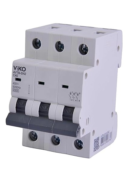 4VTB-3C40 Otomatik Sigorta 4,5ka C Tipi 3 Kutup 40A indirimleri
