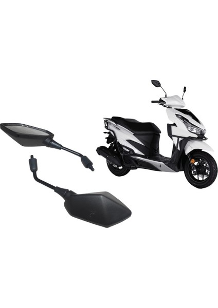 Motosiklet Ayna Takımı Uzun Kol Geniş Açı - Vrs 125