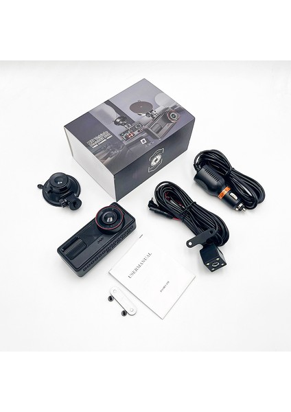 3 Kameralı /1080P Ultra Kaliteli/ Wifi Özellikli/g-Sensör/gece Görüş/araç Içi Araç Kamera Dash Cam