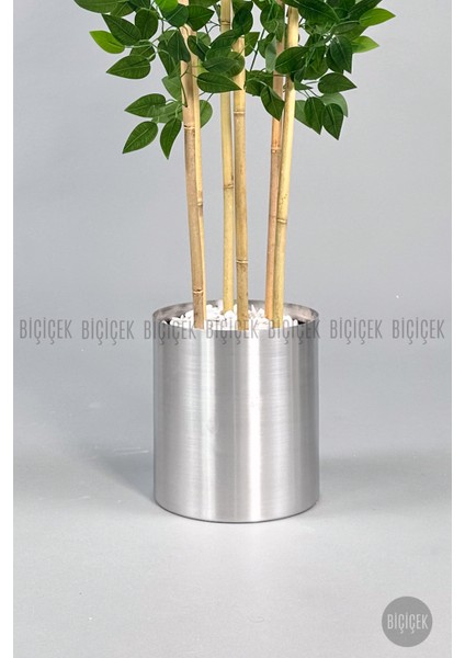 Yapay Benjamin Ağacı 170CM Gümüş Metal Saksıda fiyatları