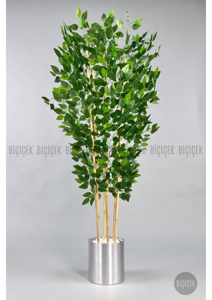 Yapay Benjamin Ağacı 170CM Gümüş Metal Saksıda indirimleri