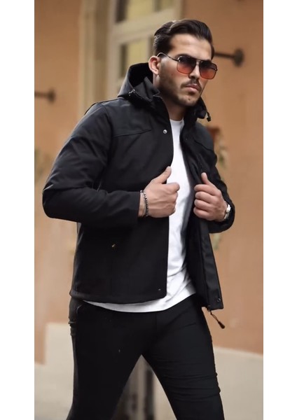 Su ve Rüzgar Geçirmez Kürklü Softshell Erkek Mont fiyatları