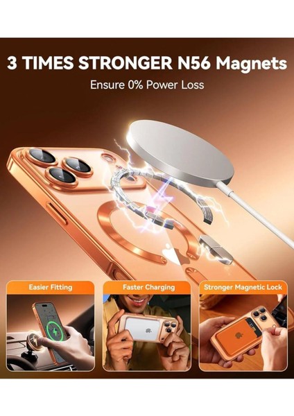 iPhone 17 Pro Max Kılıf Magsafe Manyetik Kamera Lens Cam Korumalı + Kırılmaz Ekran Cam Koruyucu Set modelleri