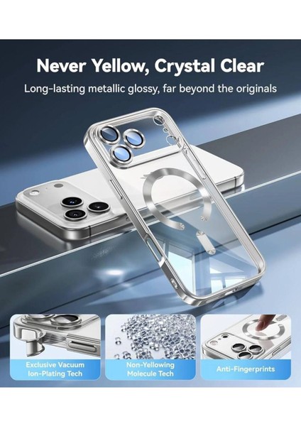iPhone 17 Pro Max Kılıf Magsafe Manyetik Kamera Lens Cam Korumalı + Kırılmaz Ekran Cam Koruyucu Set indirimleri