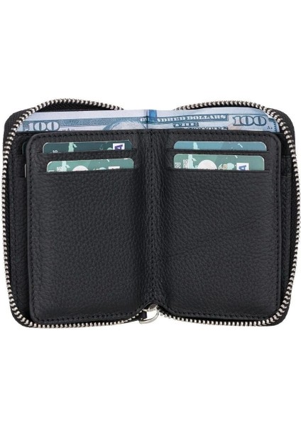 Elvis Deri Erkek Cüzdan FL01 Siyah fırsatları
