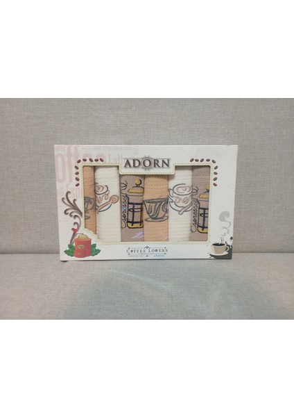 Coffee Lovers 6'lı Mutfak Havlusu Seti 35X50 cm fiyatları