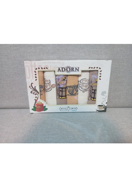 Coffee Lovers 6'lı Mutfak Havlusu Seti 35X50 cm modelleri