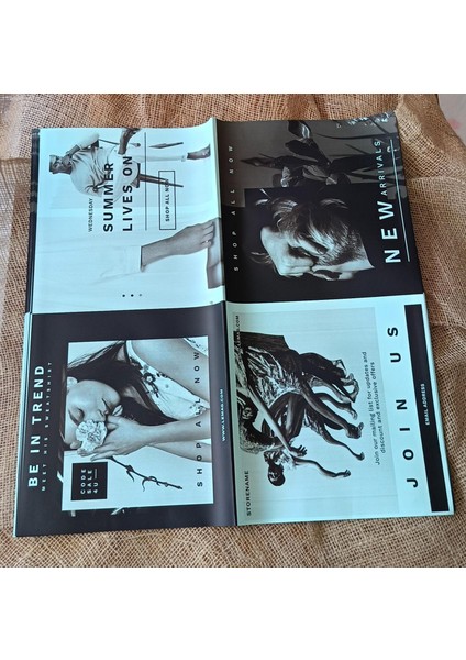 Mavi Siyah Be In Trend Yazılı Desenli Çiçek Ambalaj Kağıdı – 5’li Paket