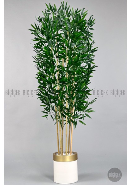 Yapay Bambu Ağacı 170CM Krem Metal Saksıda Gold indirimleri