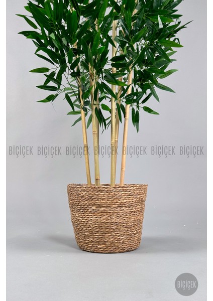Yapay Bambu Ağacı 170CM Hasır Bohem1 Saksıda modelleri