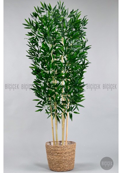 Yapay Bambu Ağacı 170CM Hasır Bohem1 Saksıda indirimleri