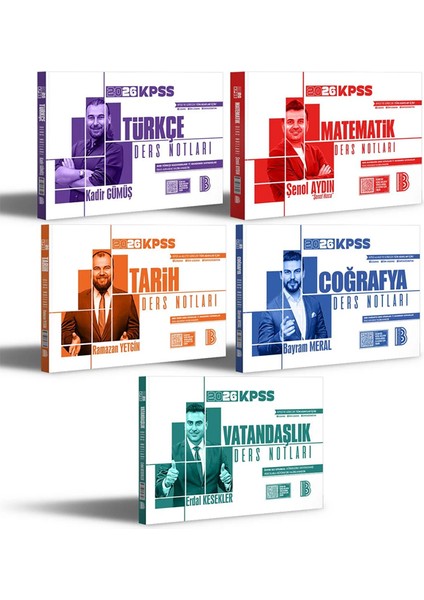 2026 Kpss Ders Notları Full Set Benim Hocam Yayınları