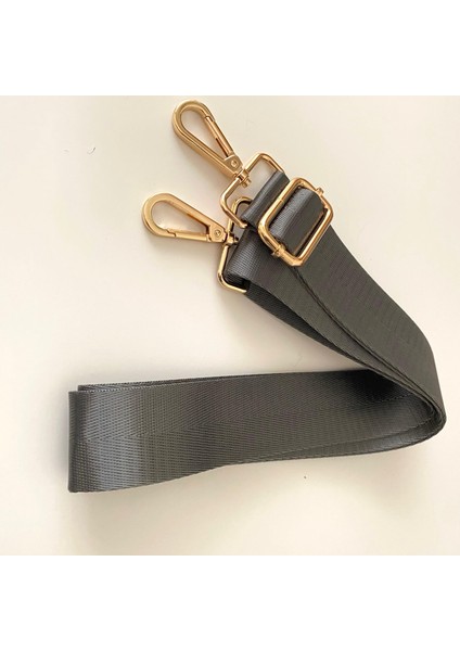 Hasır Görünüm Polyester Dokuma Freebag Koyu Gri 135* *3,8 cm Çanta Sapı 1112 fiyatları