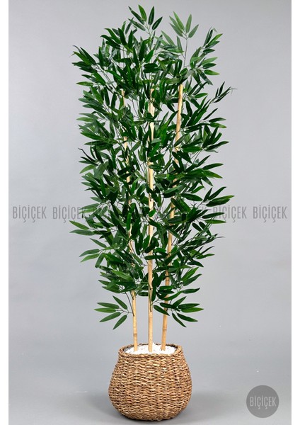 Yapay Bambu Ağacı 140CM Hasır Geoit Saksıda fırsatları
