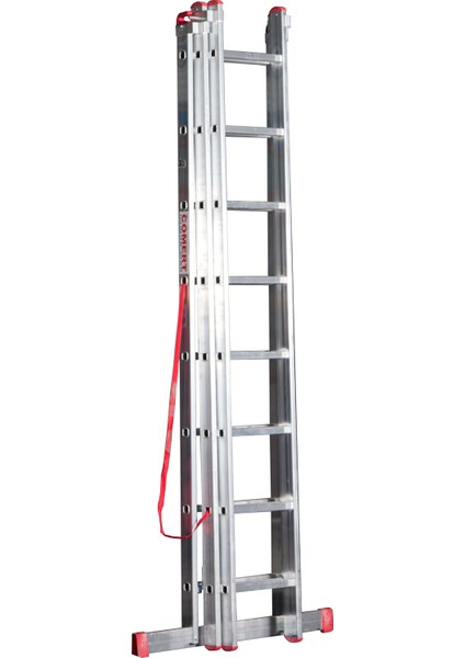 3 Parçalı Sürgülü A Tipi Merdiven 3X10 Basamaklı 7.8 Metre (Satm.11) fiyatları