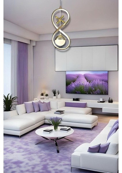 Sand Gold 3 Renk Modern Sarkıt LED Avize modelleri