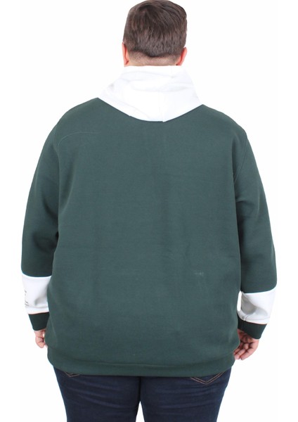 Mocgrande Büyük Beden Kapüşonlu Sweat Double Face Trust 25701 Neftı modelleri