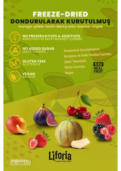 6’lı Dondurulmuş Meyve - Sağlıklı Atıştırmalık - Mango Kavun Çilek Vişne Incir Berry Mix fiyatları