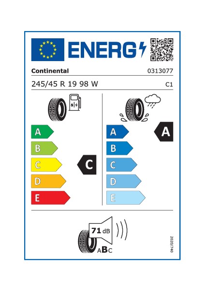 245/45R19 98Y W Fr Continental Premiumcontact™ 7 Yaz Lastiği - 2024 Üretimi *** Grupgaraj Güvencesiyle *** fırsatları