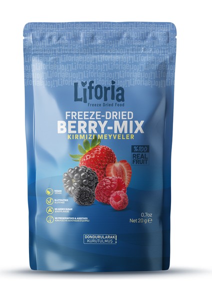 6’lı Dondurulmuş Meyve - Sağlıklı Atıştırmalık - Mango Berry Mix Portakal Yaban Mersini Çilek Kavun