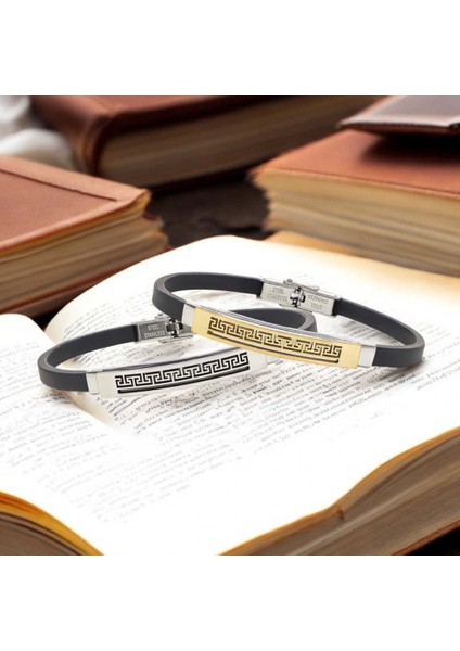 Desenli Çelik Bileklik