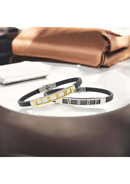 Roma Rakam Desenli Çelik Bileklik fırsatları