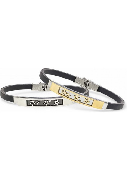 Galaksi Yıldızlar Desenli Çelik Bileklik