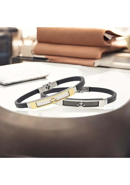 Çapa Desenli Çelik Bileklik fırsatları