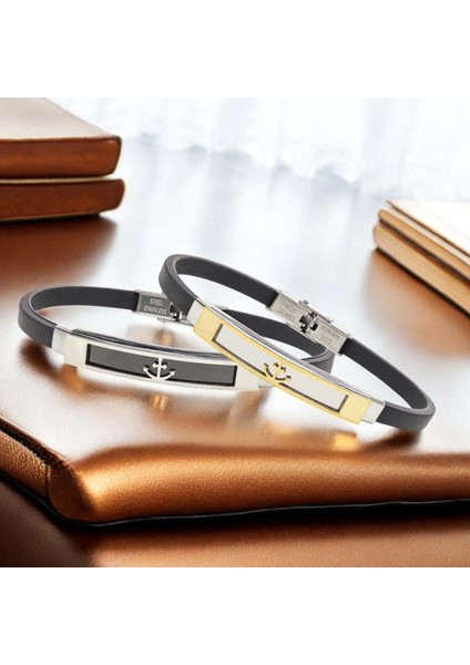 Çapa Desenli Çelik Bileklik indirimleri