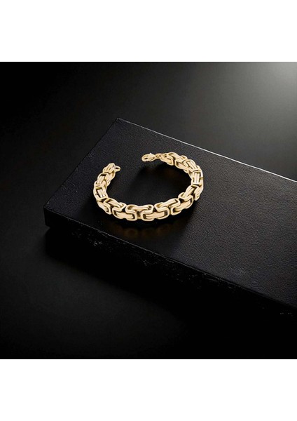 8mm Sarı Kral Çelik Zincir Bileklik fiyatları