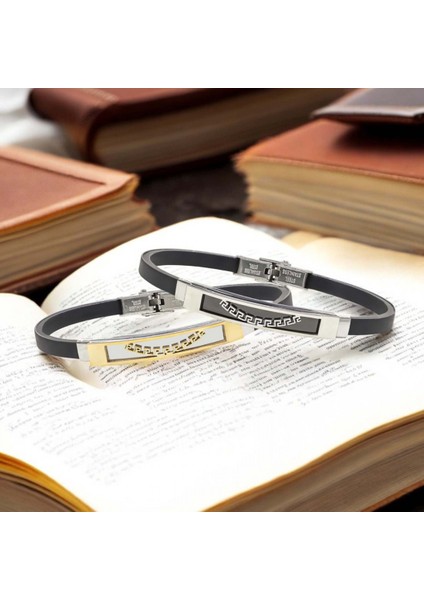Desenli Çelik Bileklik