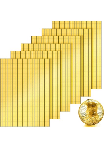 3’lü Kendinden Yapışkanlı Gold Ayna Mozaik Disco Sticker Duvar Çerçeve Eşya Dekoratif Kaplama 30X30 fiyatları