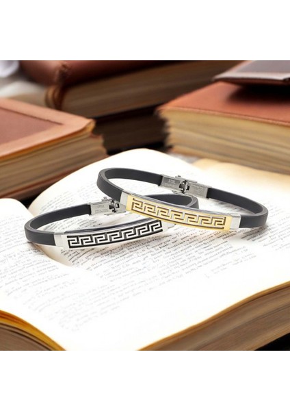 Desenli Çelik Bileklik