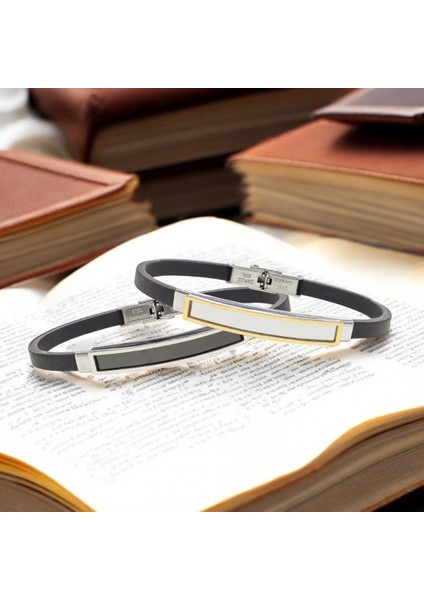 Isim Yazılabilir Kişiselleştirilebilir Çelik Bileklik