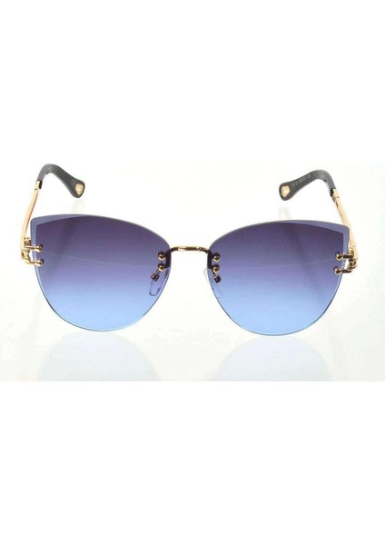Litaetrend Kadın Lüks Mavi Renkli Cam Güneş Gözlüğü - Moda Gözlük
