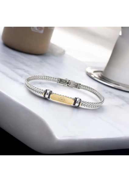 Maltese Cross Çelik Hasır Örgülü Ayarlanabilir Bileklik modelleri