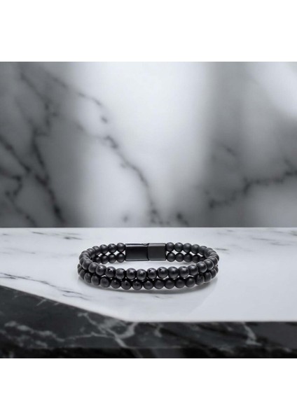 Çift Oniks Çelik Bileklik fiyatları