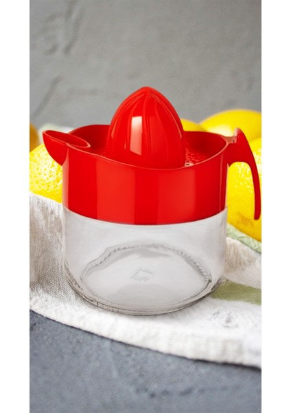 Cam Limon Sıkacağı Kırmızı Kapaklı 300 ml