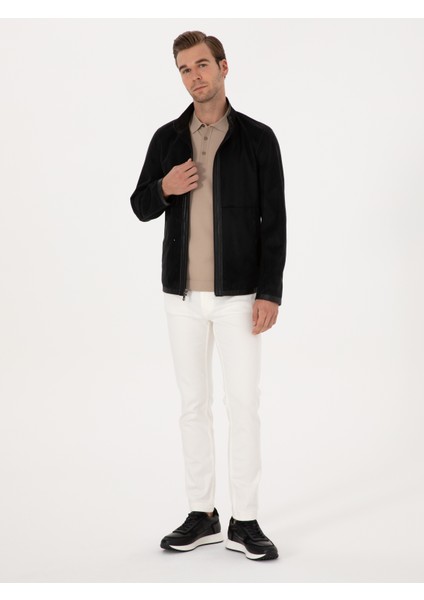 Erkek Siyah Suni Deri Mont 50314571-VR046