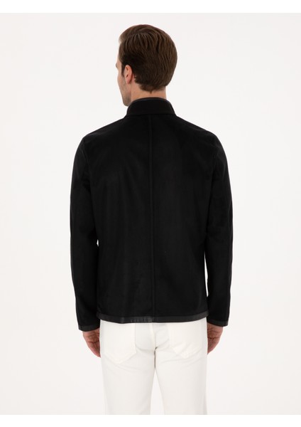 Erkek Siyah Suni Deri Mont 50314571-VR046