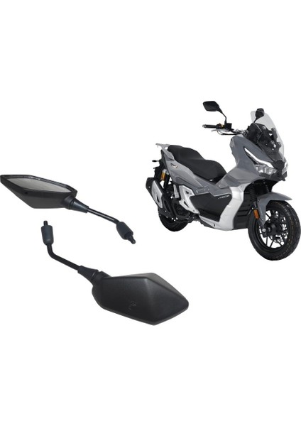 Motosiklet Ayna Takımı Uzun Kol Geniş Açı - Rks Freccia