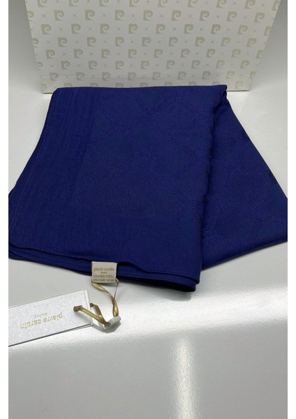 Lyocell Monogram Şal 1080800-921 Lacivert