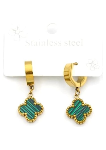 Litaetrend Vc Yonca Halka Küpe - Haki Yeşil fiyatları