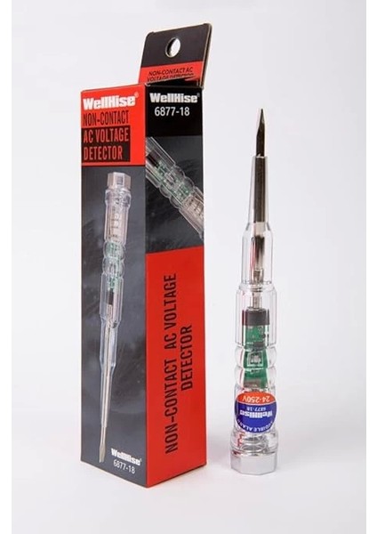 6877-18 Elektronik Kontrol Kalemi Voltaj Test Kalemi Faz Kalemi Işıklı Uyarı modelleri