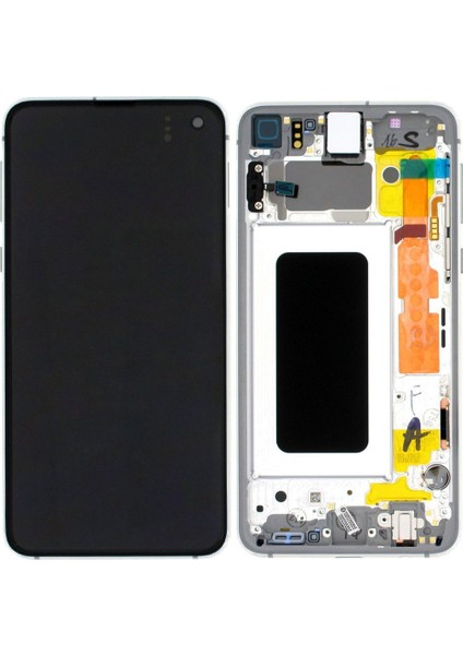Samsung Galaxy S10E SM-G970 LCD Ekran Dokunmatik Çıtalı Beyaz